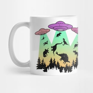 ufo abduction of the dinosaurs Mug